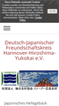 Mobile Screenshot of hannover-hiroshima.de